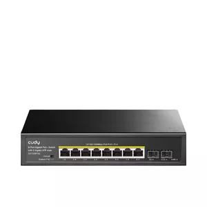 Neadministrējams slēdzis Cudy GS1008PS2 Gigabit Ethernet 8 porti PoE