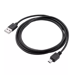Кабель USB Akyga AK-USB-03 — USB 2.0, USB A на Mini‑USB B, 1,8 м, черный