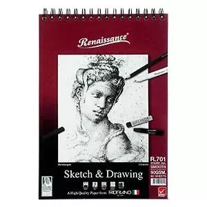 Albums Skicēšanas un zīmēšanas albums R701, A4/60 lapp., 90g/m2, renesanse