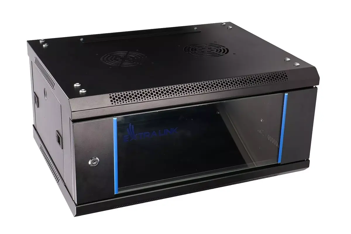 Wall mounted rack Extralink 4U 600x450 Photo 9