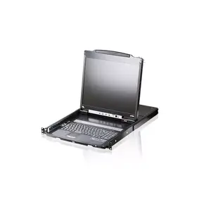 Rack console 19" ATEN CL5800N LCD 48.3 cm 1280x1024 VGA USB/PS/2 keyboard German/Swiss 1U metal