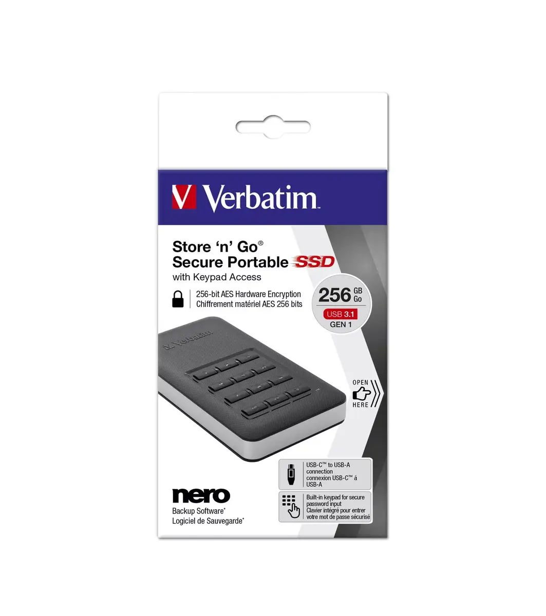 Pārnēsājamais SSD Verbatim 256GB 53402 Photo 4