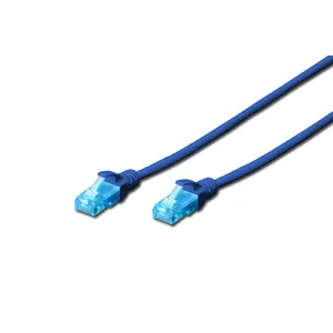 Sakaru vads DIGITUS CAT 5e U/UTP, 10 m, RJ-45—RJ-45, zils