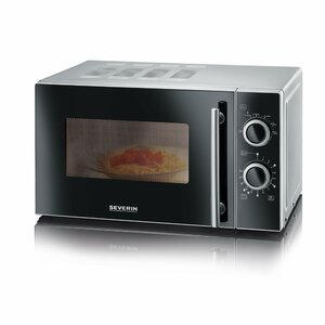 Severin MW 7862 Solo microwave 20 L 700 W Black, Stainless steel
