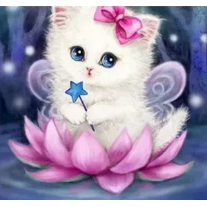 Diamond mosaic puzzle Norimpex Cat craft kit NO-1006385 — bead art set for decorating picture