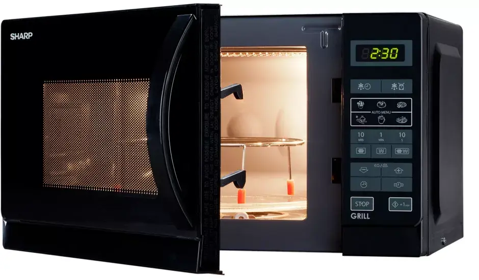 Grila mikroviļņu krāsns Sharp Home Appliances R-642 BKW Photo 2