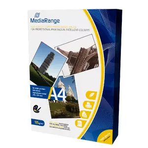 Фотобумага A4 MediaRange MRINK107 Белая Глянец