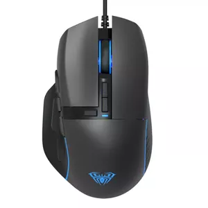 Aula F808 Multi-Color backlight Wired Gaming Optical mouse 10 buttons 800-4200dpi 6666fps 60ips Black