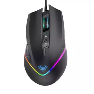 Aula F805 Multi-Color backlight Wired Gaming Optical mouse 7 buttons 800-6400dpi 4000FPS 32ips Black