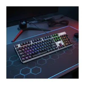 AULA F2066-II Mechanical Gaming Keyboard — Full-size 106-key, USB wired 1.6 m, EN/RU layout, RGB,