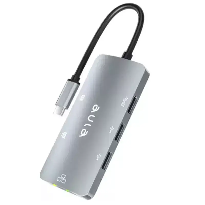 USB-C хаб AULA UC-910 6 в 1 4K HDMI Photo 2