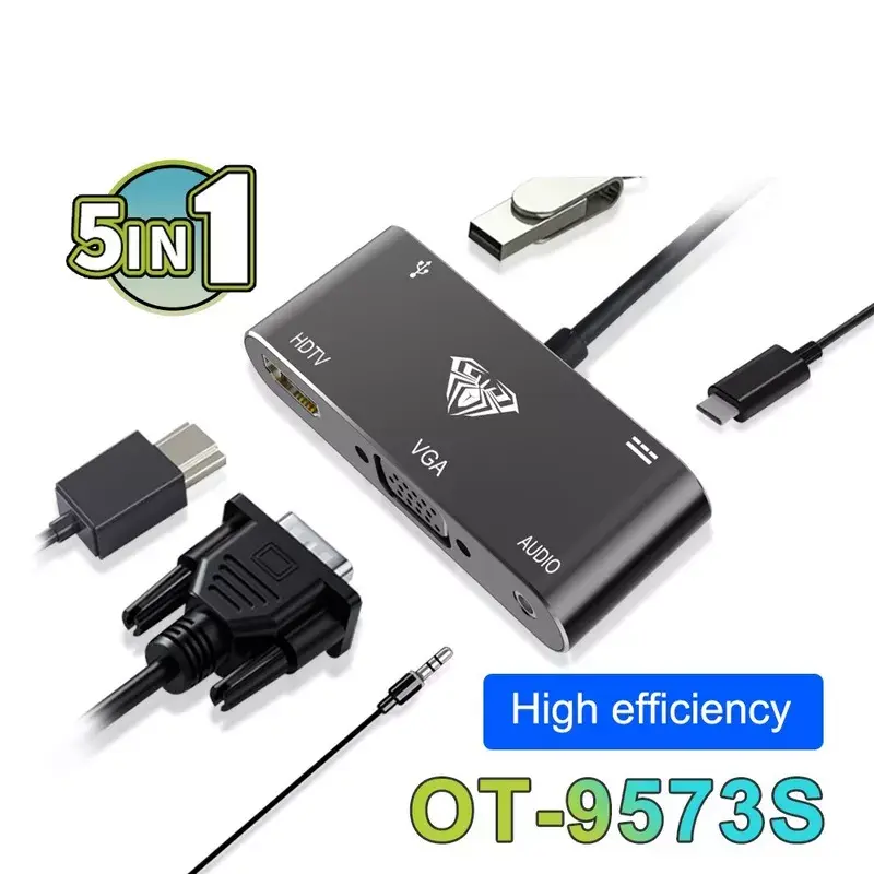 USB-C хаб AULA OT-9573S Photo 2