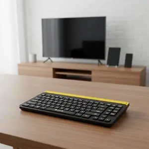 Wireless Bluetooth keyboard AULA AW310 — compact layout for Smart TV, computer and tablet, black