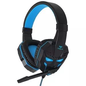 Aula LB-01 Noise-Off Power Bass Gaming Headset 50mm drivers 2m Cable 2x 3.5mm audio/mic Blue