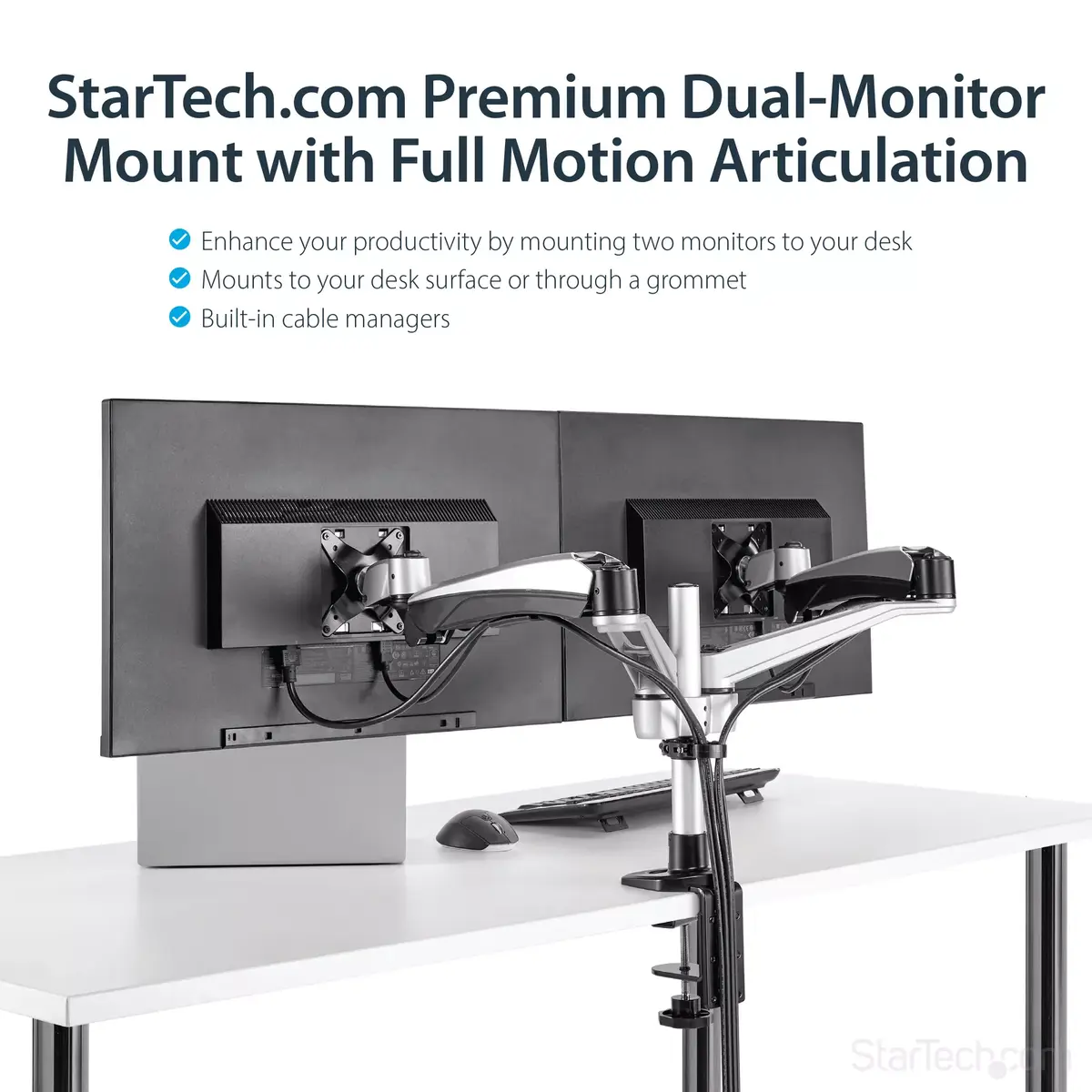Desk-Mount Dual Monitor Arm StarTech.com ARMDUAL30 Photo 20