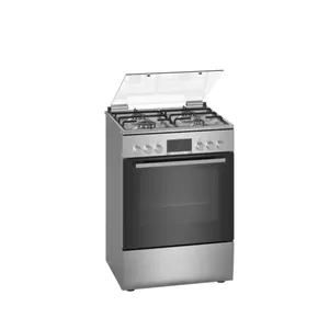 Bosch Serie 4 HXN390D50L кухонная плита Отдельностоящая плита для готовки Газовый Серебристый A