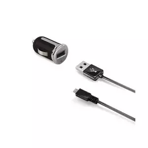 Auto Charger Celly CCUSBMICRO — single USB 2.0 port, for smartphone and tablet, cigar lighter powered, black/silver