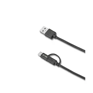 Celly USBCMICRO USB кабель USB A USB C/Micro-USB B Черный