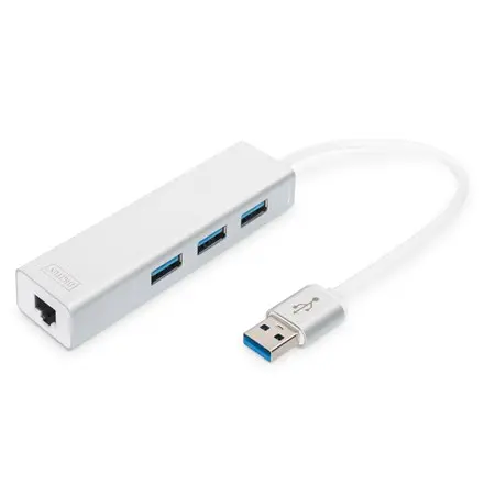 Digitus DA-70250-1 USB 3.0 3-Port Hub & Gigabit LAN Adapter Photo 11