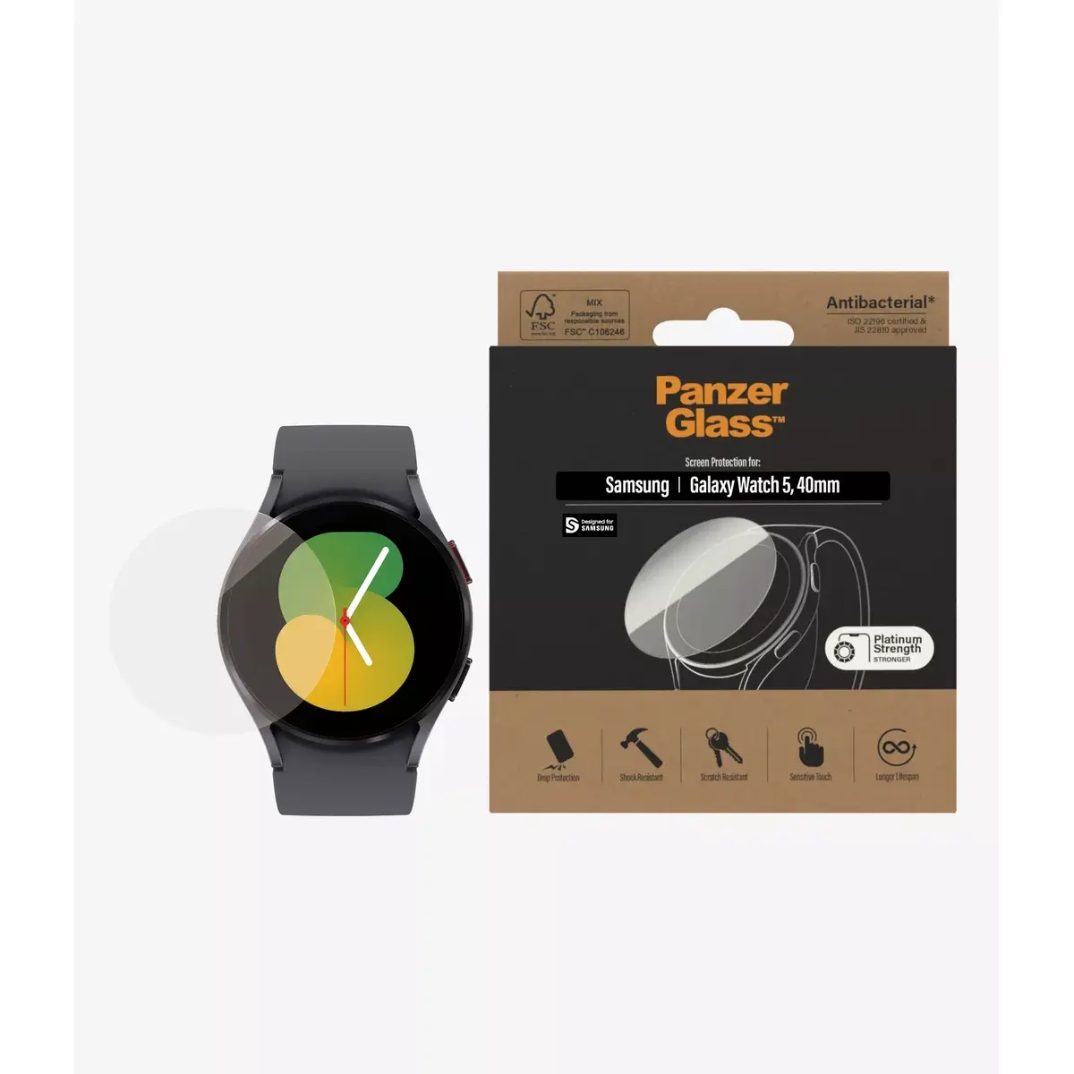 Защитное стекло PanzerGlass для Samsung Galaxy Watch 5 40 мм Photo 2