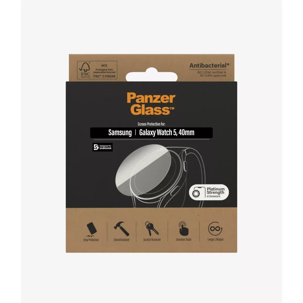 Защитное стекло PanzerGlass для Samsung Galaxy Watch 5 40 мм Photo 3