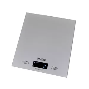Electronic kitchen scale Adler MS 3145 — 5 kg capacity, 1 g accuracy, grey countertop, LCD, AAA