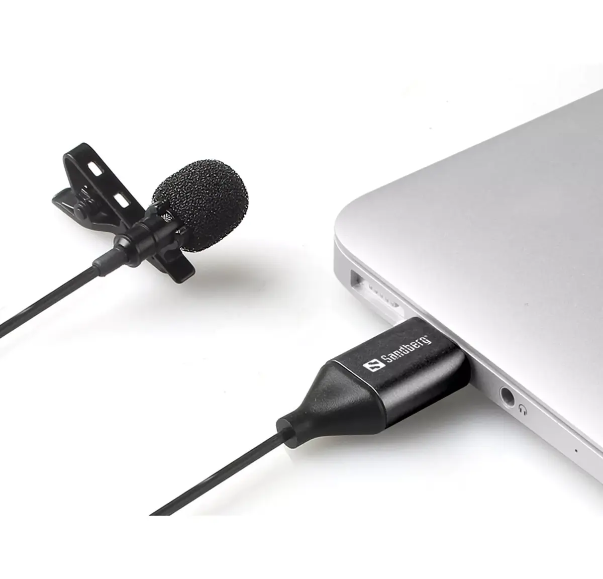 Лавальерный микрофон Sandberg Streamer USB Clip Microphone Photo 2