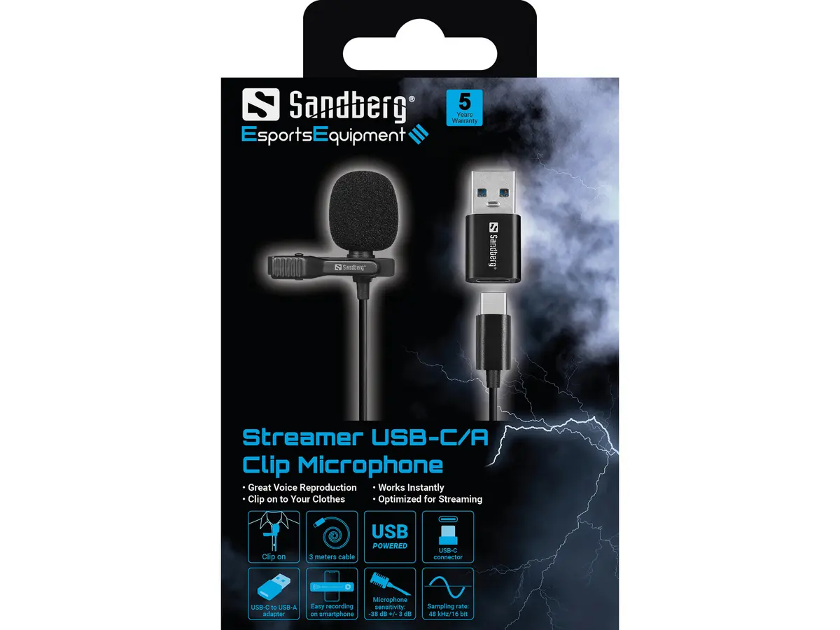 Микрофон Sandberg Streamer USB Clip Photo 5