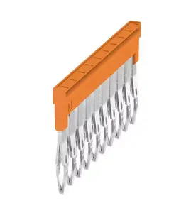 Weidmüller ZQV 2.5N/10 šķērssavienotājs Z-sērijas spailēm, 10-polu, oranžs, 20 gabali
