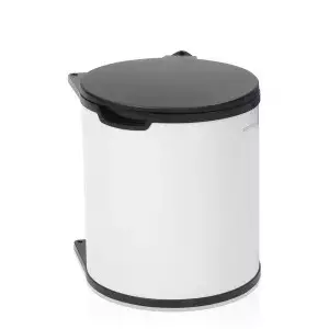 Trash Can Brabantia 428081 15L Round Black White