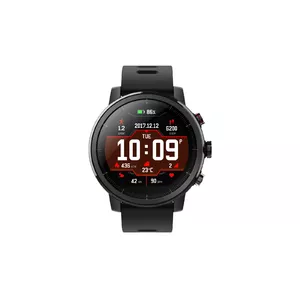 Amazfit Stratos 3.4 cm (1.34") LCD Digital 320 x 300 pixels Touchscreen Black Wi-Fi GPS (satellite)