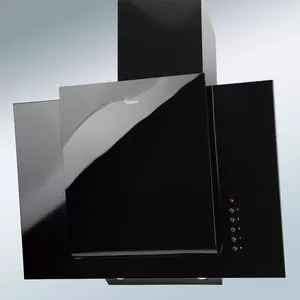 Sienas tvaika nosūcējs AKPO WK-4 Grand Eco — 60 cm, melns, 405 m³/h, oglekļa/alumīnija filtri, 3 ātrumi