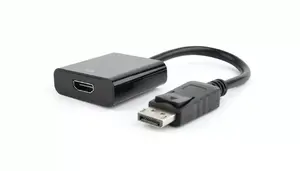 Адаптер видеокабеля GEMBIRD DisplayPort на HDMI AB-DPM-HDMIF-002, 0,1 м, чёрный