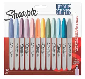 Pastāvīgais marķieris Sharpie 2157681 ar smalku galu (1 mm) dažādās krāsās, 12 gab.
