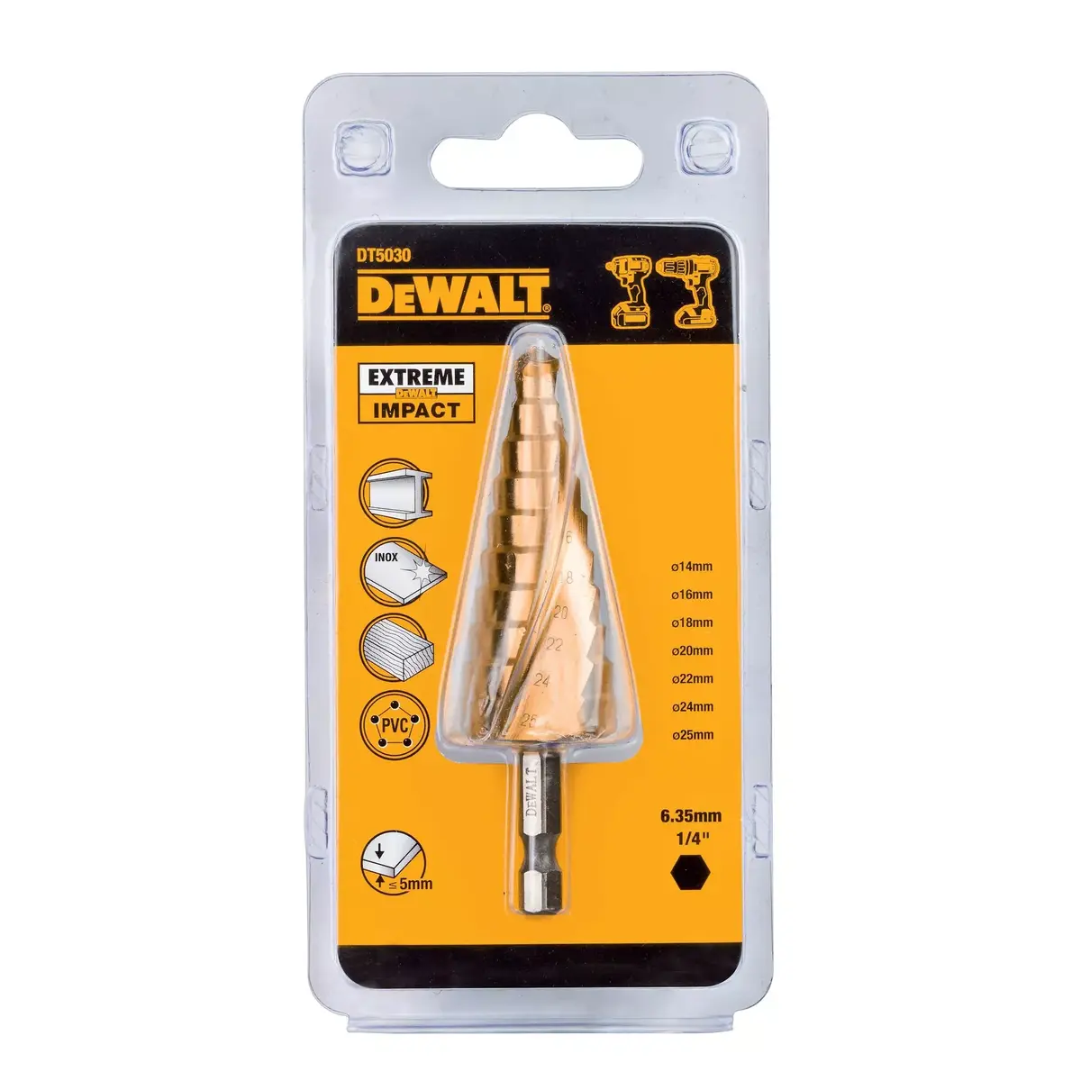 Сверло ступенчатое DeWALT DT5030-QZ Photo 2