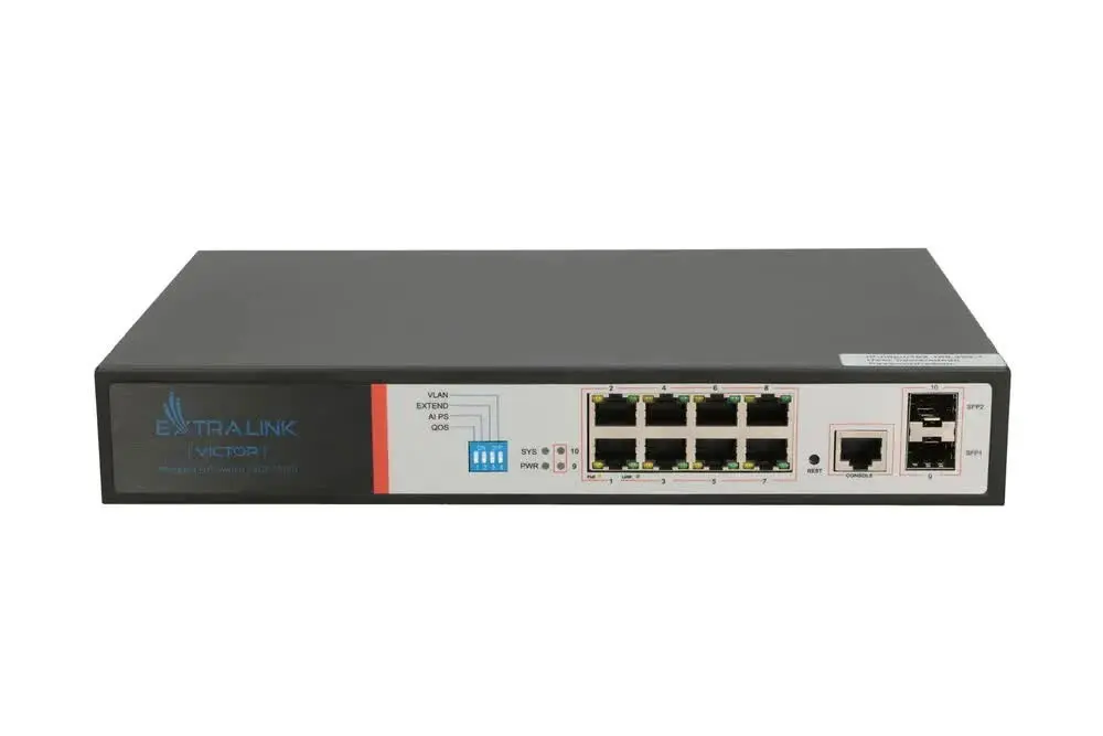 Pārvaldāms slēdzis Extralink VICTOR 8x Gigabit