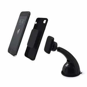 Smartphone car holder RoGer S22 — adjustable angle, black