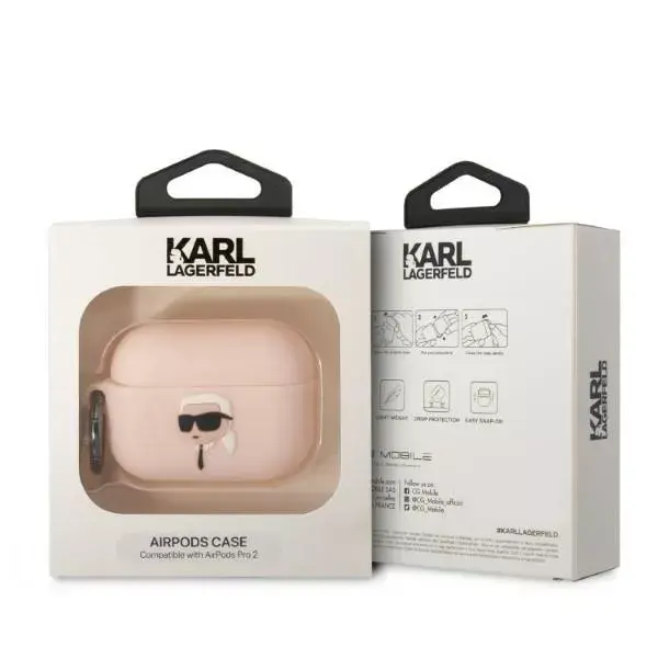Karl Lagerfeld AirPods Pro 2 silikona apvalks — KLAP2RUNIKP Photo 4