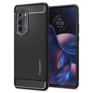 Protective case Spigen for Motorola Edge 2022 — Rugged Armor, TPU, for 6.6" display, Black
