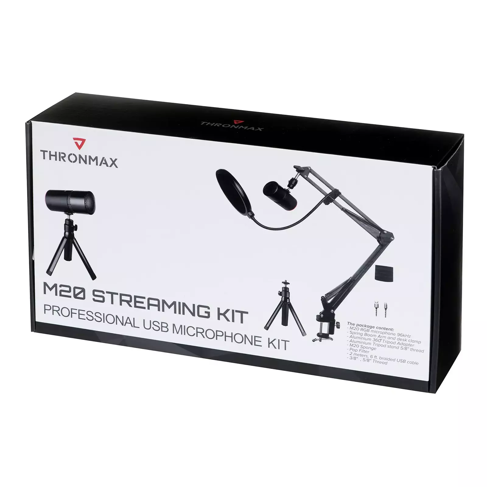 THRONMAX M20 Streaming Kit with M20 Mic, Spring Boom Arm, M20