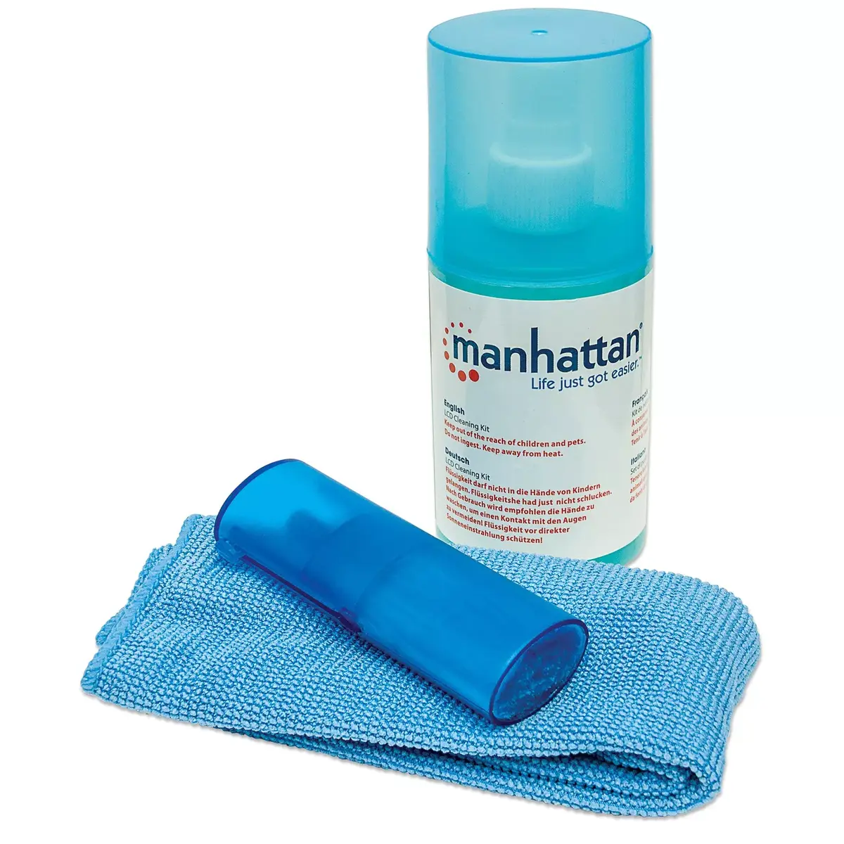 Equipment cleansing wet/dry cloths & liquid, MANHATTAN, LCD Cleaning Kit Photo 2