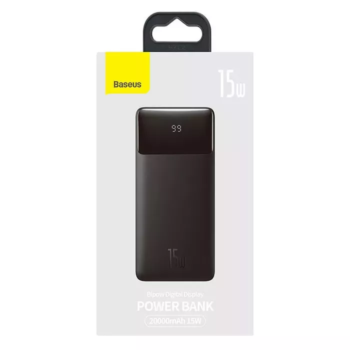 Baseus Bipow Digital Display Power bank 15W Black –