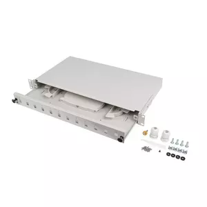 Patch panel Lanberg FOP1-12SS-LDS Grey ABS Steel 19 inch