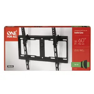 ONE For ALL Wall mount, WM 4421, 32-60 ", Tilt, Maximum weight (capacity) 100 kg, VESA 100x100, 200x100, 200x200, 300x200, 300x300, 400x200, 400x300, 400x400 mm, Black
