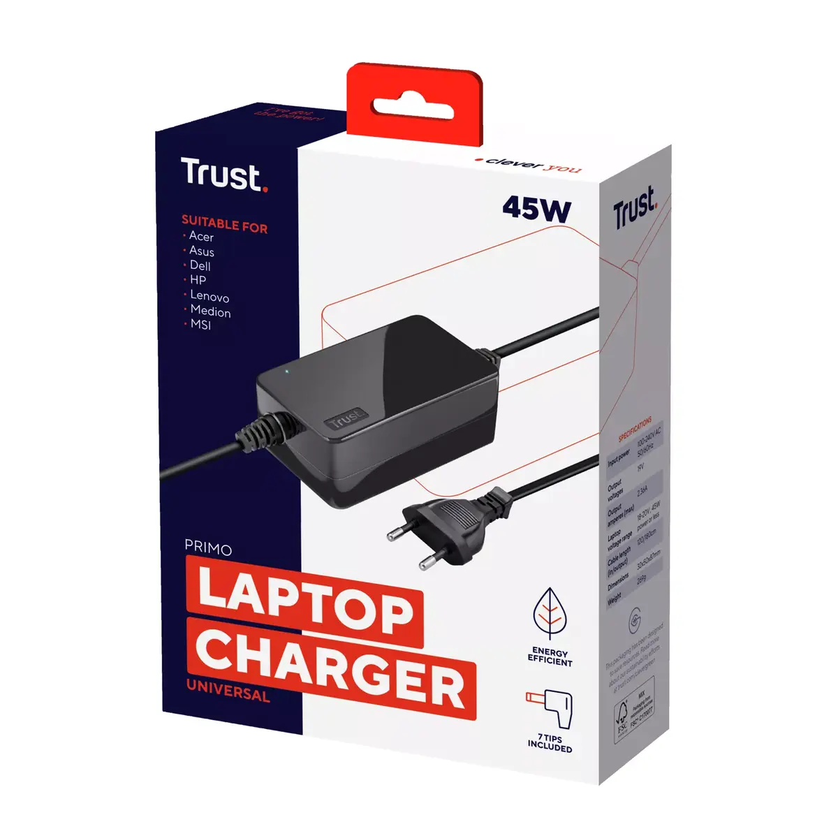 Jaudas adapteris Trust Primo 45 W Photo 3