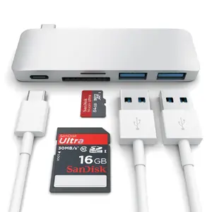 Satechi USB-C Passtrough Hub Space Gray