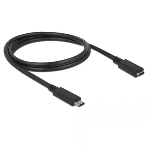 USB Cable DeLOCK 85533 USB 3.2 Gen 1 1m USB C Black
