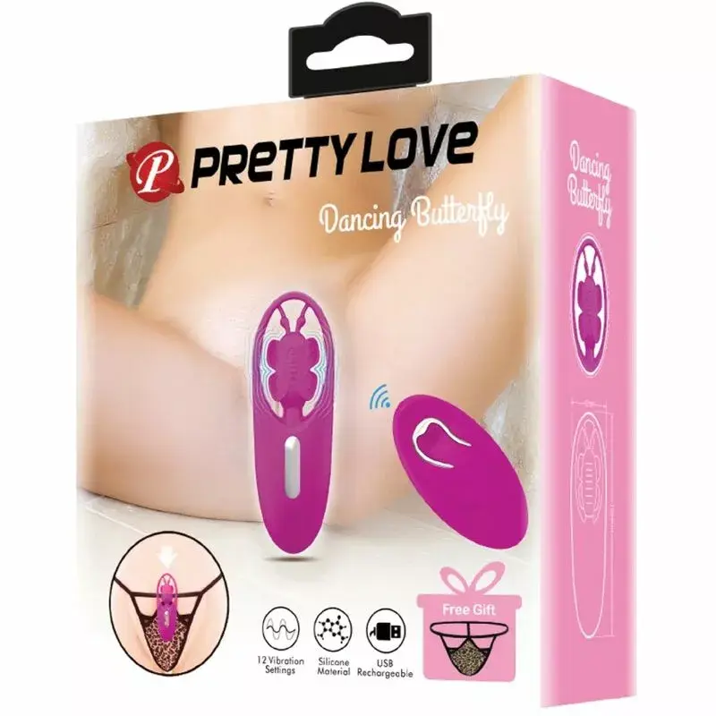 Vibrators pretty love Dancing Butterfly — silikons, ar tālvadi Photo 4