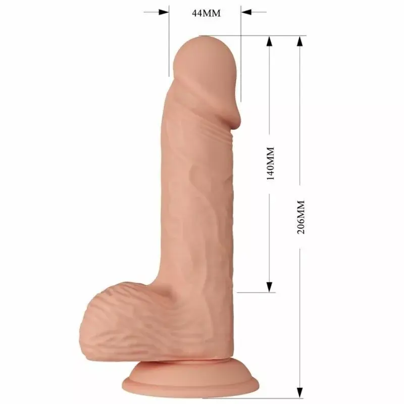 Dildo BAILE Silicone Flesh Color 20.6 cm Photo 6