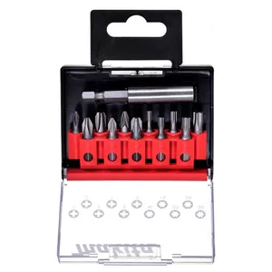 Set of 12 Screwdriver Bits and Bit Holder Makita D-31083 — 12-piece set